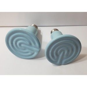 2 Pk Ceramic Heat Emitter Reptile 150W Lamp Bulb Emitting Brooder Coop Heater